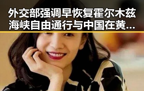 外交部强调早恢复霍尔木兹海峡自由通行与中国在黄岩岛开展任何活动的正当权利